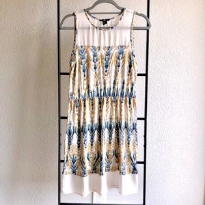 H&M Colorful Tribal Abstract Pattern Midi Dress S
